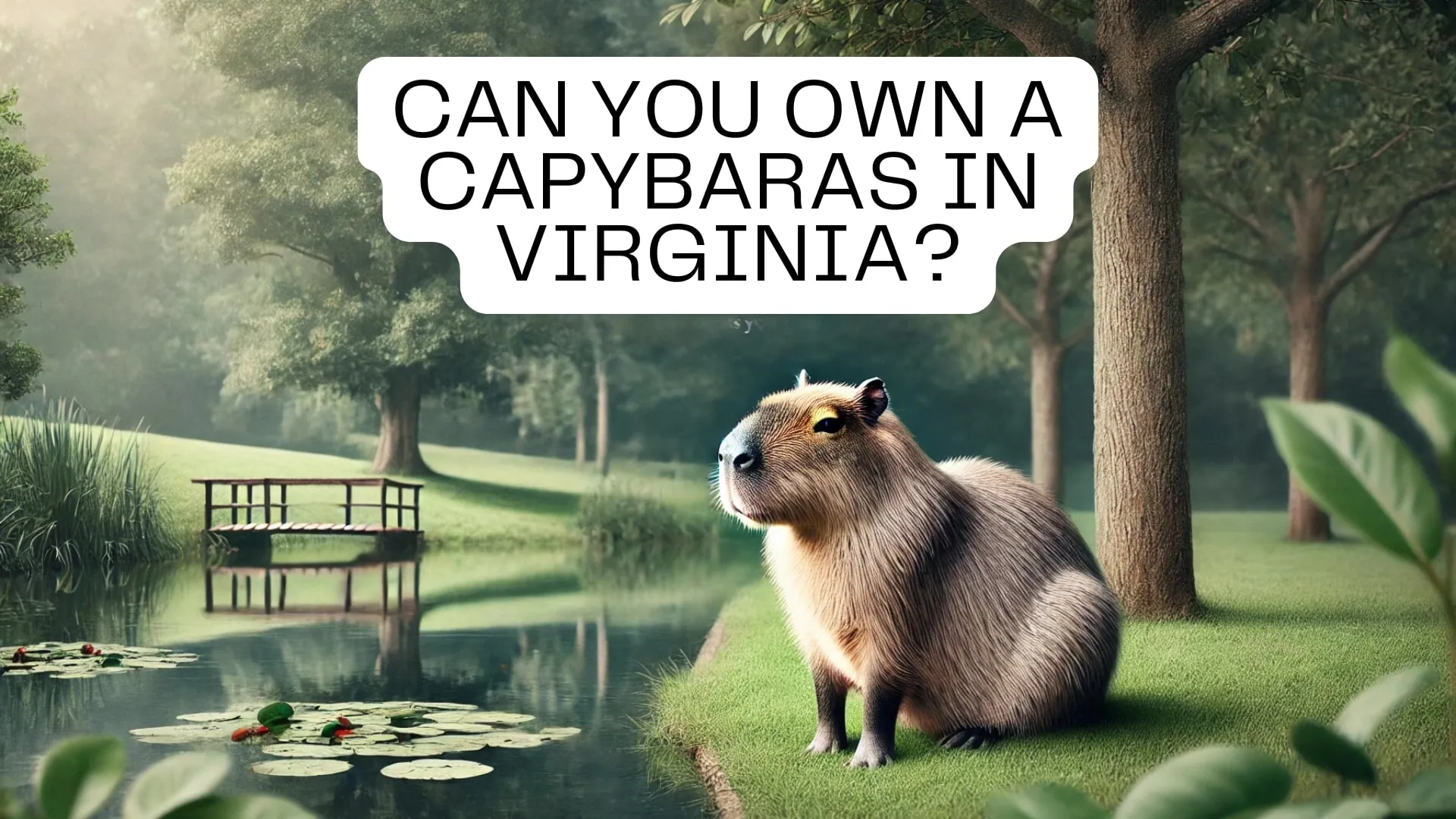 Can You Own a Capybara in Virginia?